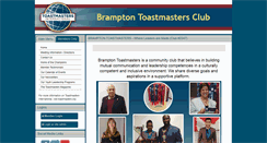 Desktop Screenshot of bramptontoastmasters.com
