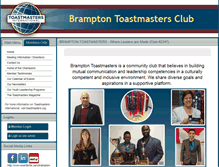 Tablet Screenshot of bramptontoastmasters.com
